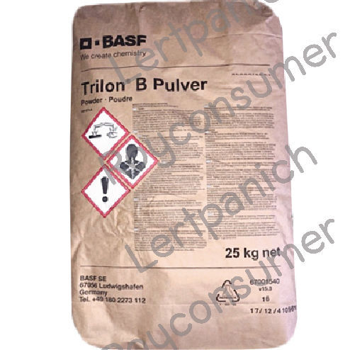 Trilon B Powder สารจับประจุในน้ำป้องกันไม่ให้ประจุในน้ำ มารบกวนส่วนประกอบในผลิตภัณฑ์ รวมถึงช่วยให้สูตรมีความคงตัว สามารถเก็บได้ยาวนานขึ้น